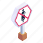 no bike, bike forbid, bike warning, vehicle warning, prohibition board 