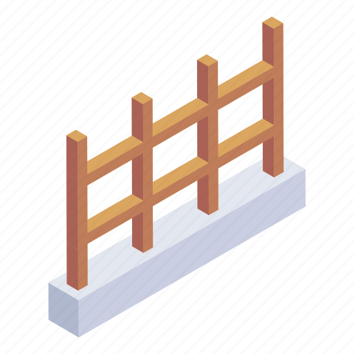 Picket fence, fence, garden fence, palisade, barrier icon - Download on Iconfinder