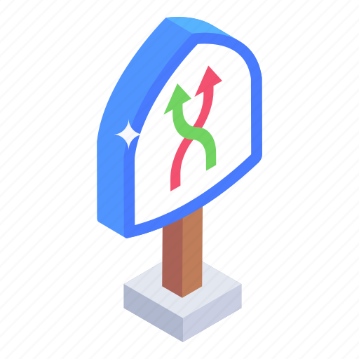 Sign board, shuffle roadbord, shuffle direction, fingerpost, direction sign icon - Download on Iconfinder