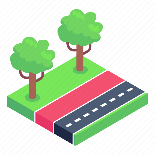 Tree, road icon - Download on Iconfinder on Iconfinder