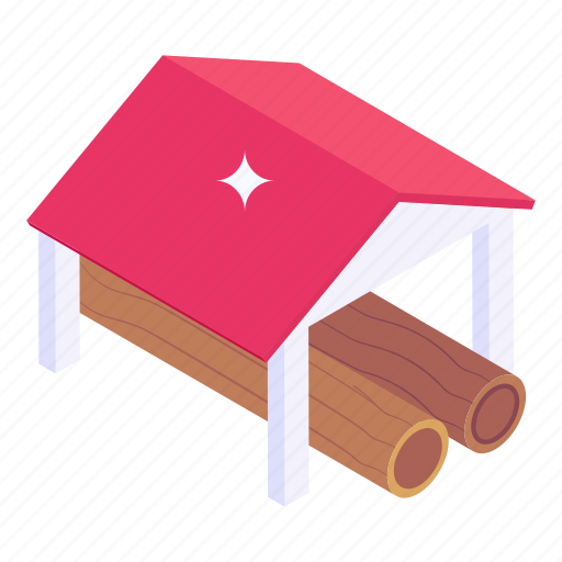 Wood, logs, shed icon - Download on Iconfinder on Iconfinder