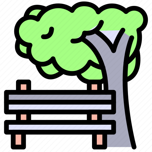 City, urban, town, street, chair, seat, tree icon - Download on Iconfinder