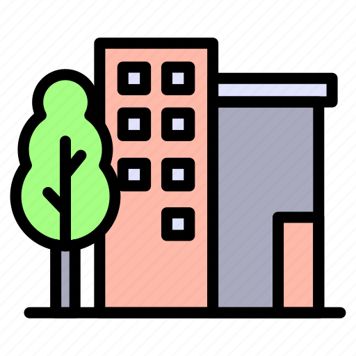 City, urban, town, street, building, cityscape, tree icon - Download on Iconfinder