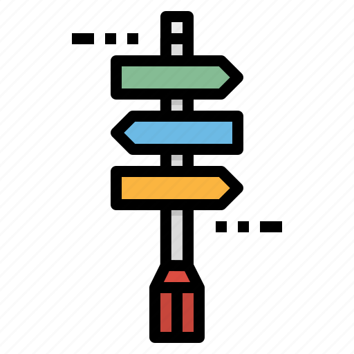 Directions, lamp, lights, pole, street icon - Download on Iconfinder