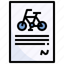 contract, agreement, bike, document, rental