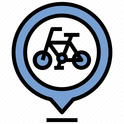 Placeholder, transportation, bike, pin, location icon - Download on Iconfinder