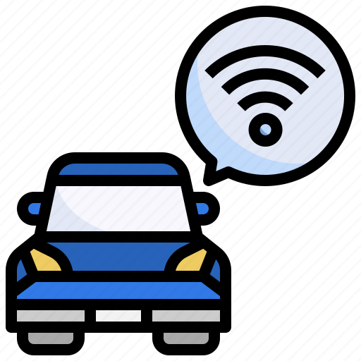 Wifi, wireless, signal, car, vehicle icon - Download on Iconfinder