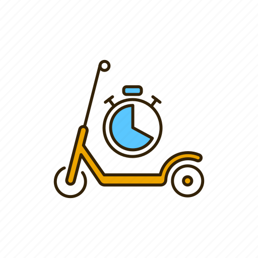 City, rental, scooter, time, transport, vehicle icon - Download on Iconfinder
