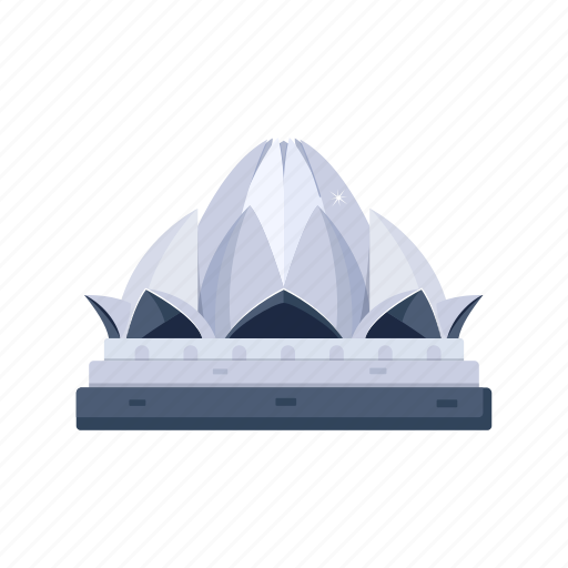 Lotus shrine, lotus temple, famous monument, lotus landmark, temple icon - Download on Iconfinder