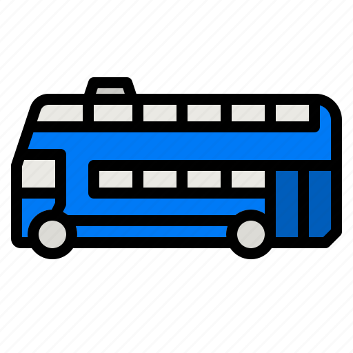 Bus, double, decker, tourism, transportation icon - Download on Iconfinder
