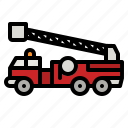 firefighter, fire, truck, emergency, healthcare