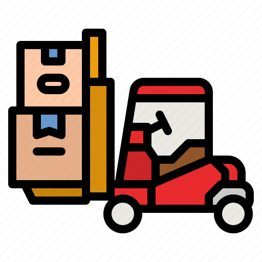 Forklift, freight, construction, machine, lift icon - Download on Iconfinder