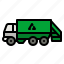 garbage, truck, trash, recycling, construction 
