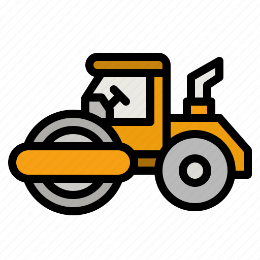 Tractor, paver, field, ground, vehicle icon - Download on Iconfinder