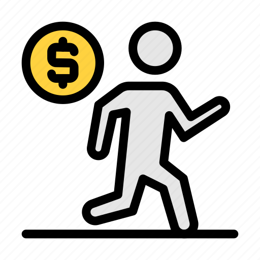 Running, dollar, civic, hacking, money icon - Download on Iconfinder