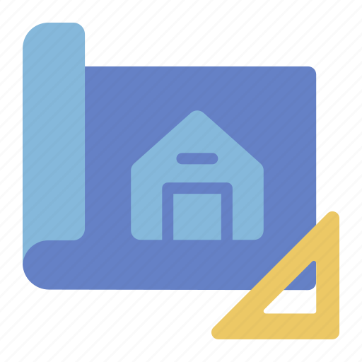Architecture, blueprint, plan, home, civil, engineering, construction icon - Download on Iconfinder