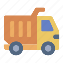 truck, vehicle, mover, engineering, construction, civil engineering, dump truck, trash truck