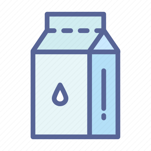 Milk, pack, tetrapack, packaged, drink, beverage icon - Download on Iconfinder