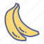 banana, healthy, fruit, food 