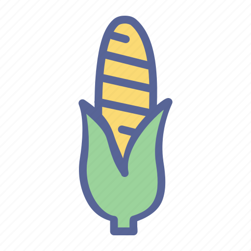 Corn, grain, maize, sweet, american, vegetable, food icon - Download on Iconfinder