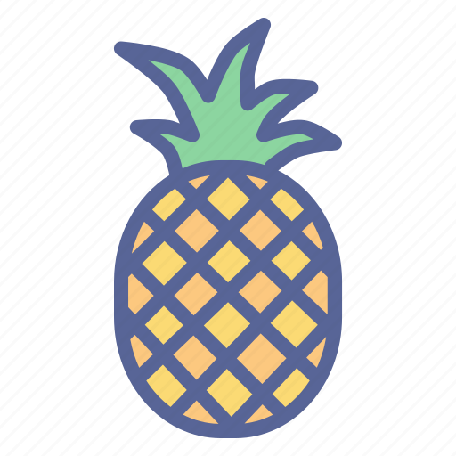 Pineapple, tropical, fruit, food icon - Download on Iconfinder