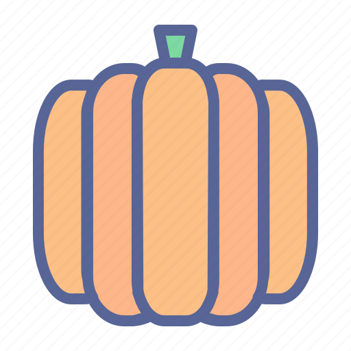 Pumpkin, halloween, vegetable, thanksgiving, food, autumn icon - Download on Iconfinder