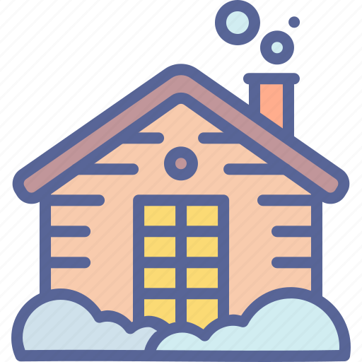 Cabin, cottage, wooden, accommodation, winter, house, lodge icon - Download on Iconfinder
