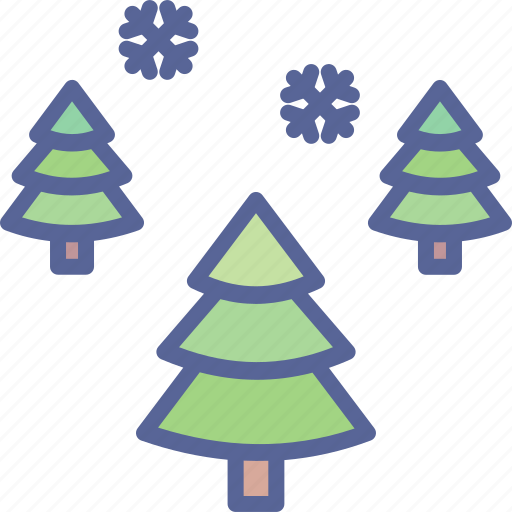 Christmas, trees, tree, winter, new, year, snow icon - Download on Iconfinder