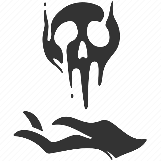 Necromancer, dark, evil, skull, death, rpg, class icon - Download on Iconfinder