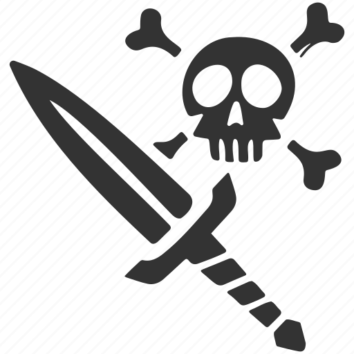 Skull, knife, skeleton, dead, rpg, skill, dagger icon - Download on Iconfinder