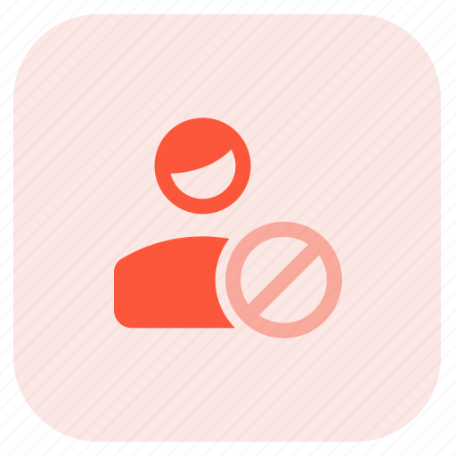 Block, stop, restricted, single user icon - Download on Iconfinder