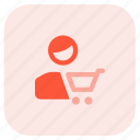 cart, shopping, single user, trolley