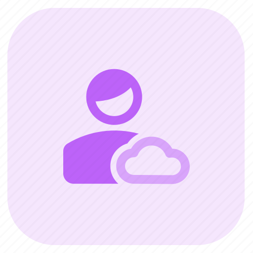 Cloud, data, single user, storage icon - Download on Iconfinder