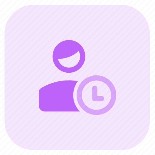 Time, watch, wait, single user icon - Download on Iconfinder