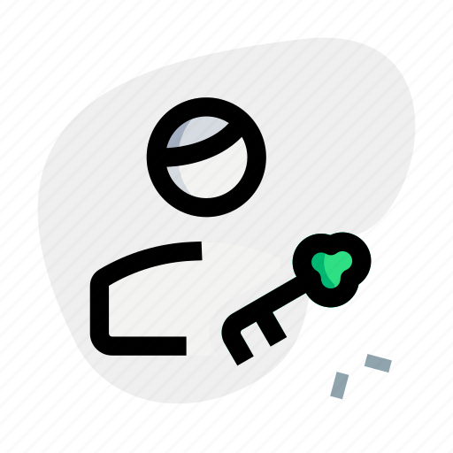 Key, unlock, secure, single user icon - Download on Iconfinder