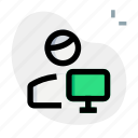monitor, computer, technology, single user