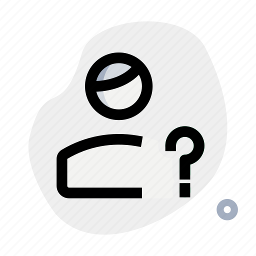 Question, mark, ask, single user icon - Download on Iconfinder
