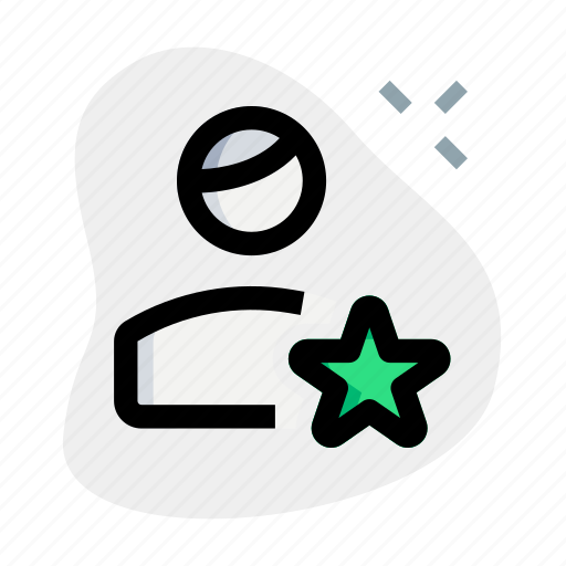 Star, rank, rating, single user icon - Download on Iconfinder