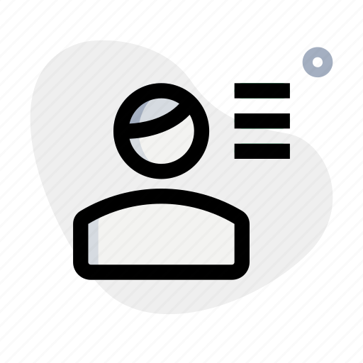 Center, single user, align, text icon - Download on Iconfinder