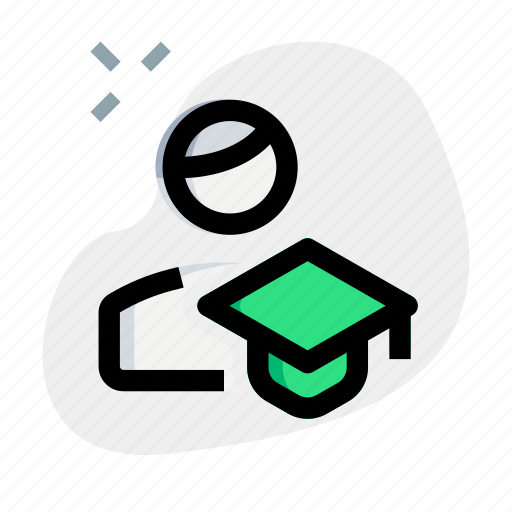 Graduate, study, education, single user, college icon - Download on Iconfinder