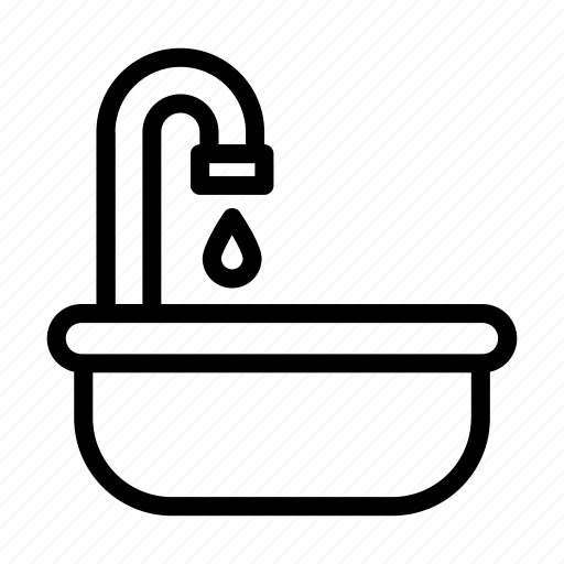 Tub, bath, water, faucet, sanitation icon - Download on Iconfinder