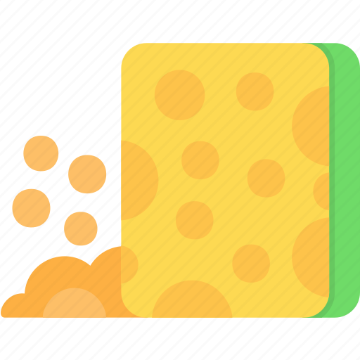 Sponge, bubble, clean, cleaning, lather, wash icon - Download on Iconfinder