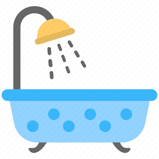 Bathing, cleaning, hot shower, relaxing bath, taking shower icon - Download on Iconfinder