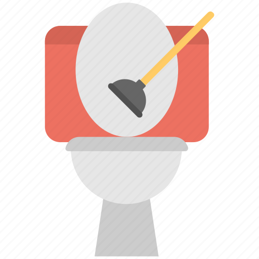 Bathroom cleaner, bathroom cleaning, cleaning equipment, plunging, toilet cleaning icon - Download on Iconfinder