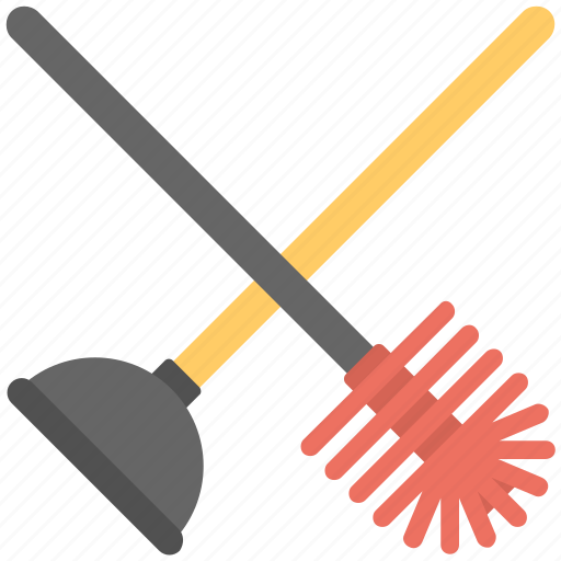 Brushing, cleaning, plunger, toilet cleaner, toilet plunger icon - Download on Iconfinder