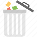 garbage disposal, throwing garbage, throwing trash, trash can, trash disposal 
