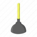 cleaning, cleanup, equipment, plunger, tool