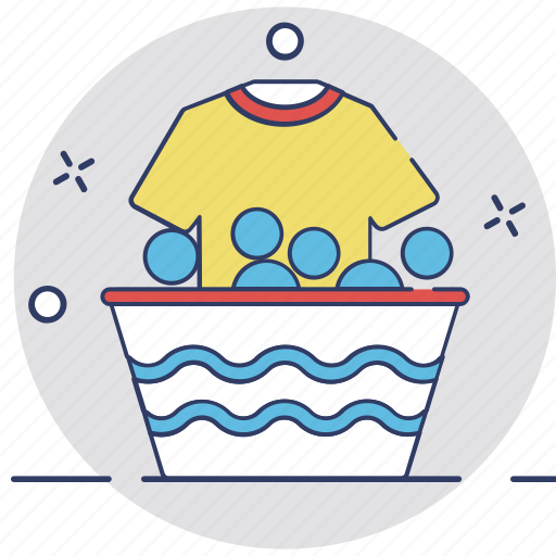 Bucket, clothes, laundry, shirt, washing icon - Download on Iconfinder