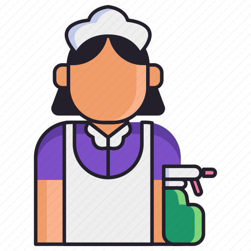 Housekeeper, maid, service icon - Download on Iconfinder