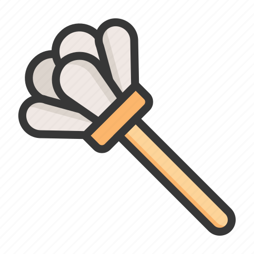 Clean, cleaner, cleaning, cleaning equipment, feather duster, household icon - Download on Iconfinder